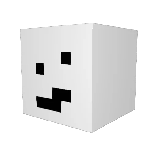 Swylver Minecraft avatar head, 3D render