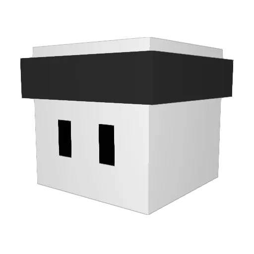 Swypo Minecraft avatar head, 3D render