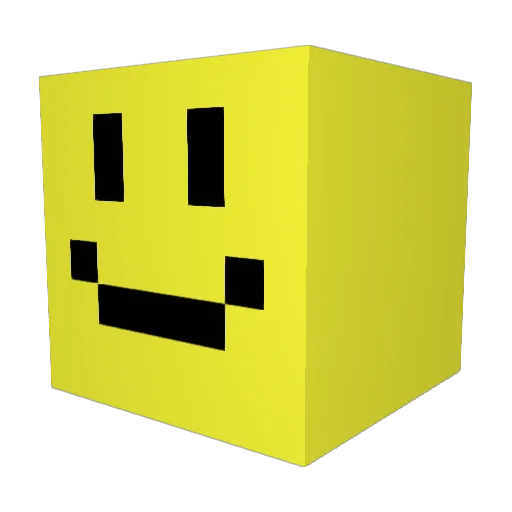 Swzeba Minecraft avatar head, 3D render