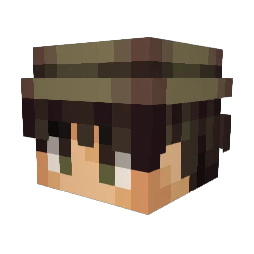 Sx4DoW Minecraft avatar head, 3D render