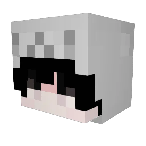 SxSLike Minecraft avatar head, 3D render