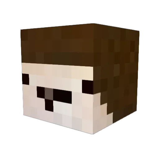 Sx_Hx_ Minecraft avatar head, 3D render