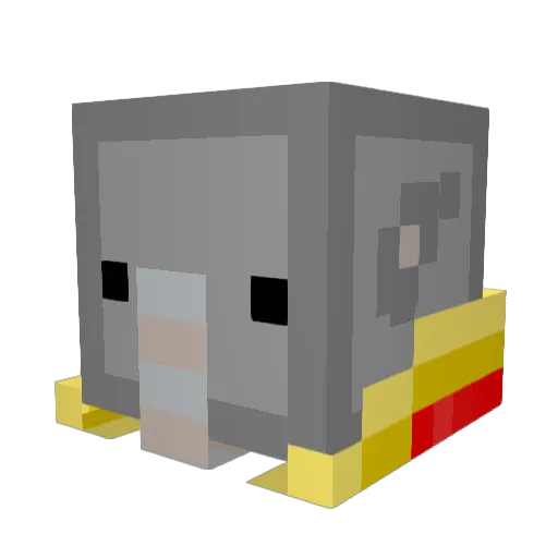 Sxcv Minecraft avatar head, 3D render