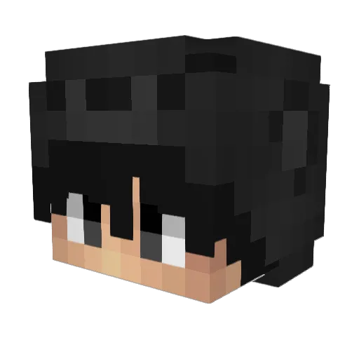 Sxfi Minecraft avatar head, 3D render