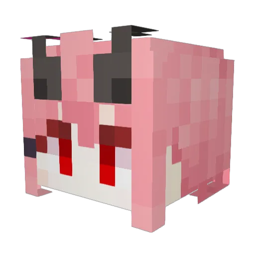 Sxftt Minecraft avatar head, 3D render