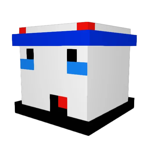 Sxgarbones Minecraft avatar head, 3D render