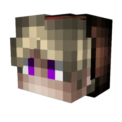 Sxmir Minecraft avatar head, 3D render