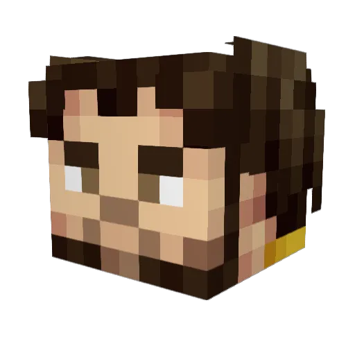 SxmxnMxrx Minecraft avatar head, 3D render