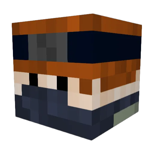 Sxpxtls Minecraft avatar head, 3D render