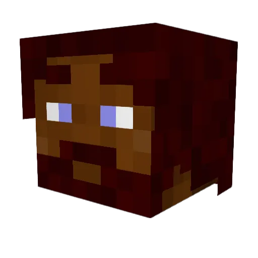 Sxrapp Minecraft avatar head, 3D render