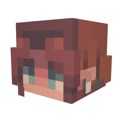 Sxreyes Minecraft avatar head, 3D render