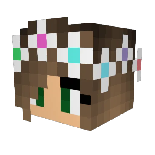 Sxrrowful Minecraft avatar head, 3D render