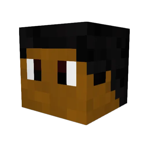 Sxur_pringles Minecraft avatar head, 3D render