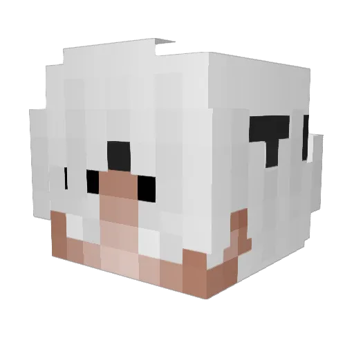 Sxvxge_ Minecraft avatar head, 3D render