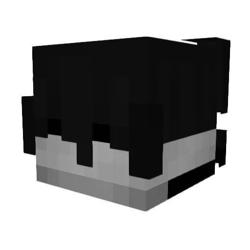 Sxvyx Minecraft avatar head, 3D render