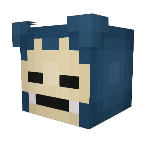 SxySnorlax Minecraft avatar head, 3D render