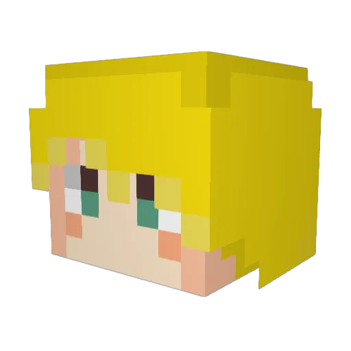 Sy1Lu_R Minecraft avatar head, 3D render