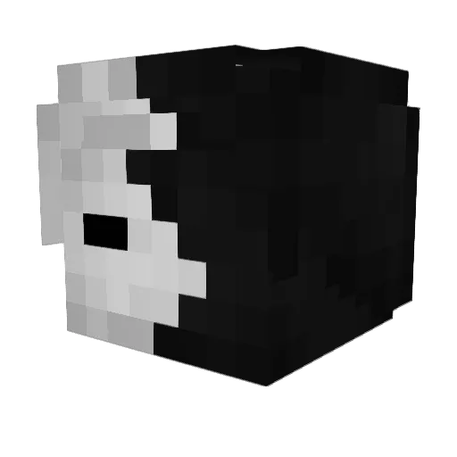 Sy1he Minecraft avatar head, 3D render