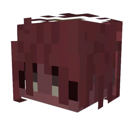 SyDance Minecraft avatar head, 3D render
