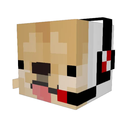 SyEzMc Minecraft avatar head, 3D render