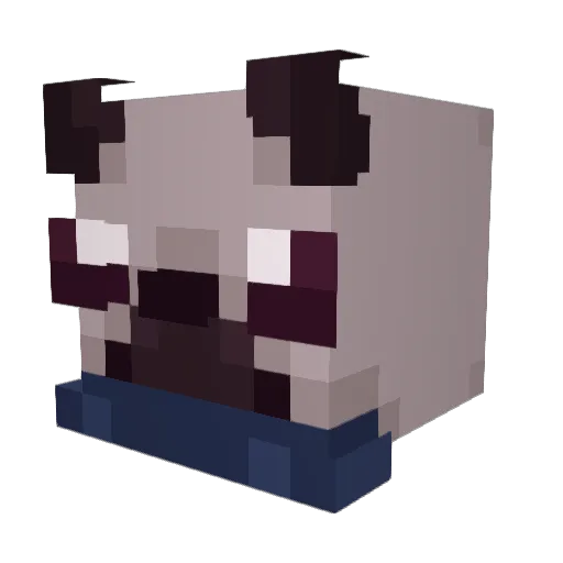 SyLeHx Minecraft avatar head, 3D render