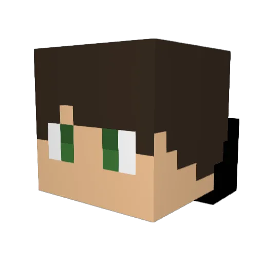 SyNetriix Minecraft avatar head, 3D render