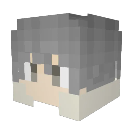 SyNooob Minecraft avatar head, 3D render