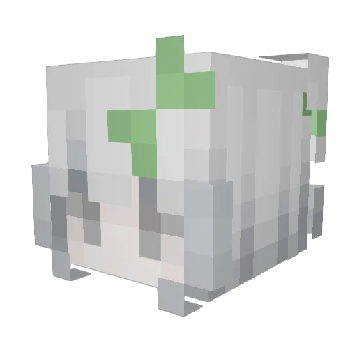 SyZzz2 Minecraft avatar head, 3D render