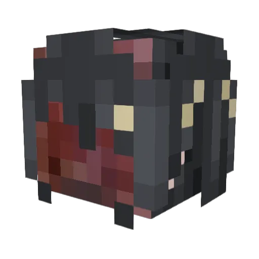 Sy_T Minecraft avatar head, 3D render