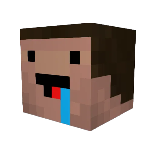 Sy_narro Minecraft avatar head, 3D render