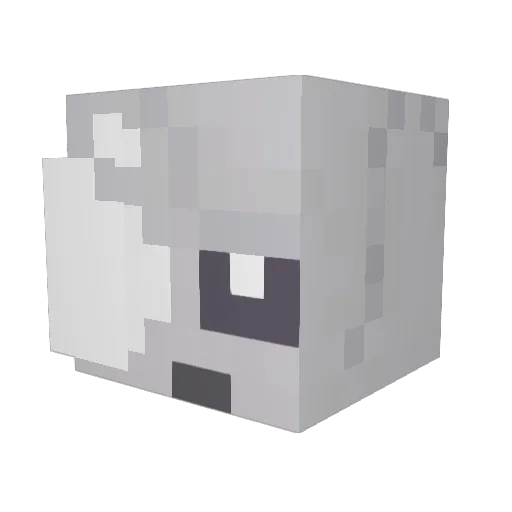 Syaann Minecraft avatar head, 3D render