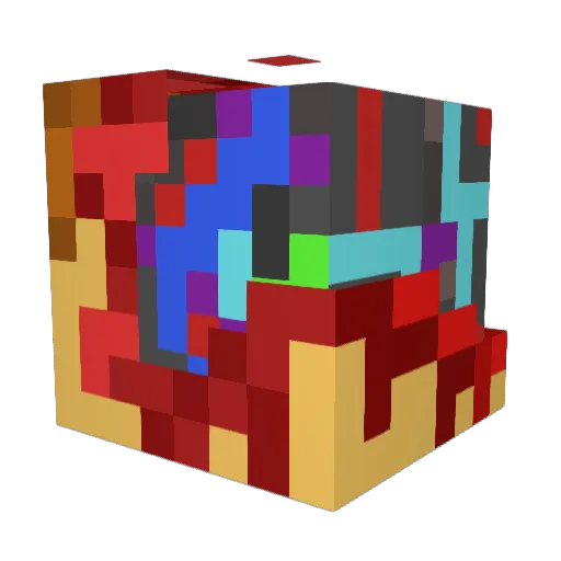 Syamnon Minecraft avatar head, 3D render