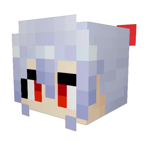 SyanaKia Minecraft avatar head, 3D render