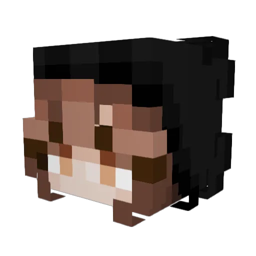SyanaaGamink Minecraft avatar head, 3D render