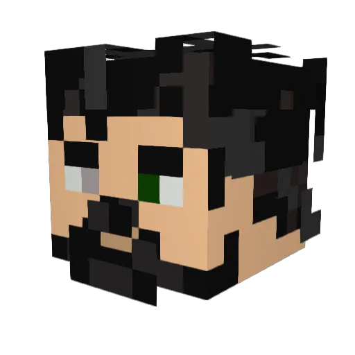Syava_Dano Minecraft avatar head, 3D render