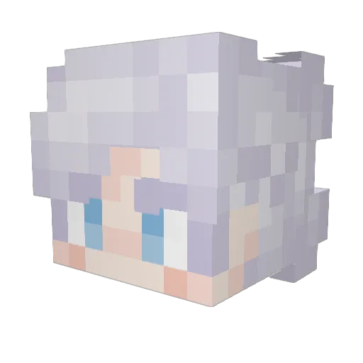 Sybad Minecraft avatar head, 3D render