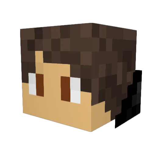 Syber97 Minecraft avatar head, 3D render