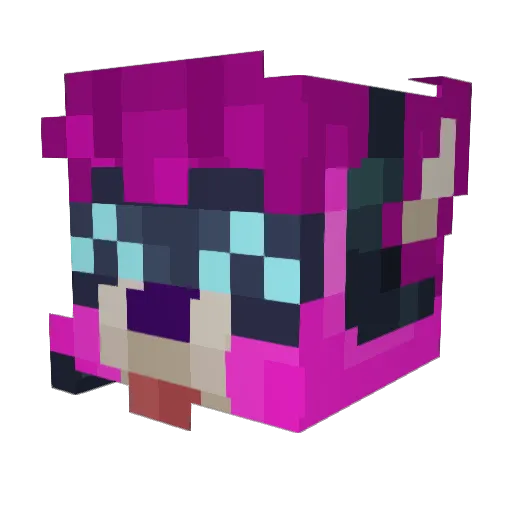 Sybilregalia Minecraft avatar head, 3D render