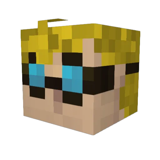 Sycamore_ Minecraft avatar head, 3D render