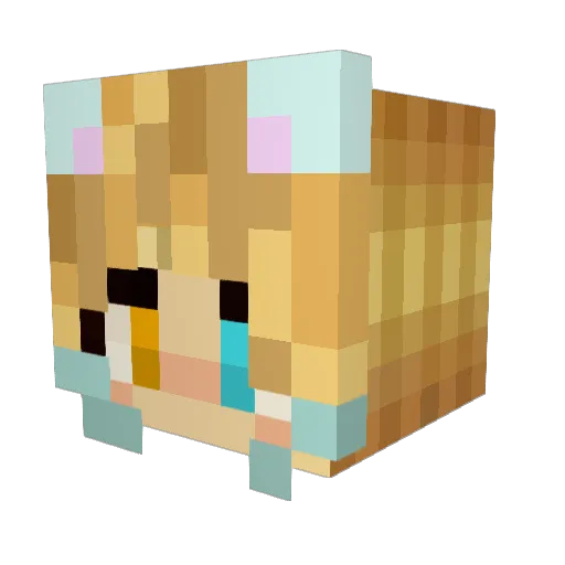 SychCat Minecraft avatar head, 3D render