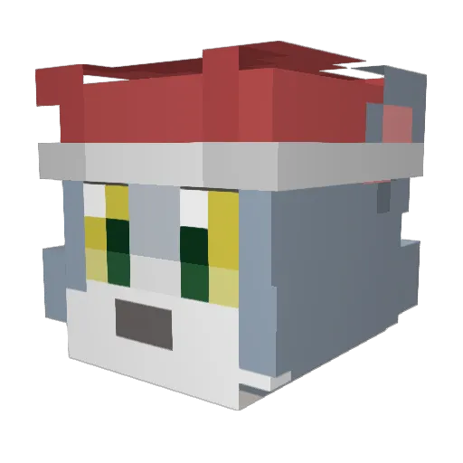 SychoDycho Minecraft avatar head, 3D render