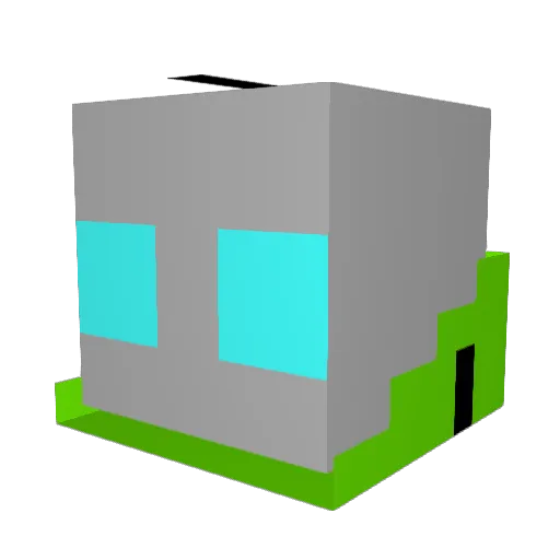 Sychogrrl Minecraft avatar head, 3D render