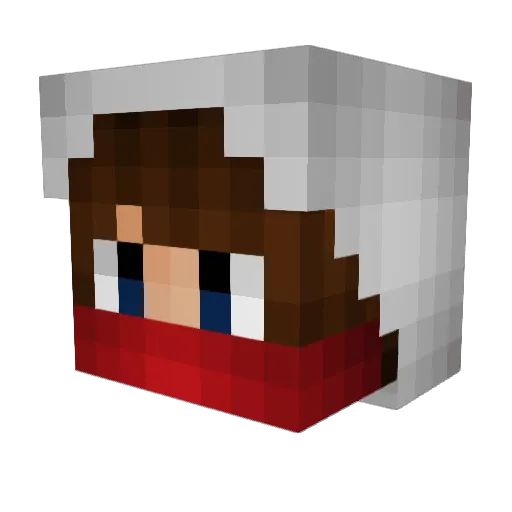 Sychte Minecraft avatar head, 3D render