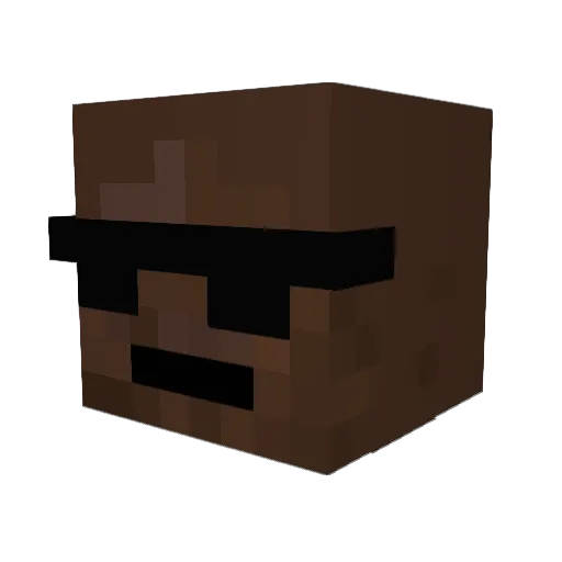 SycraGG Minecraft avatar head, 3D render