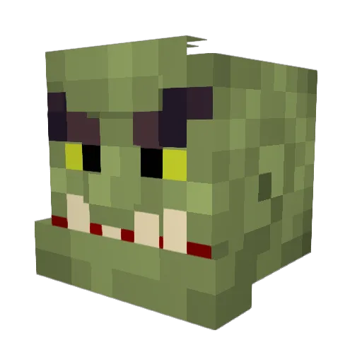 Syczuj Minecraft avatar head, 3D render