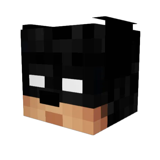 SydFyn Minecraft avatar head, 3D render