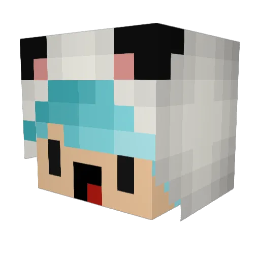 SydeMC Minecraft avatar head, 3D render