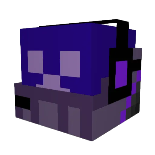 Sydefects Minecraft avatar head, 3D render