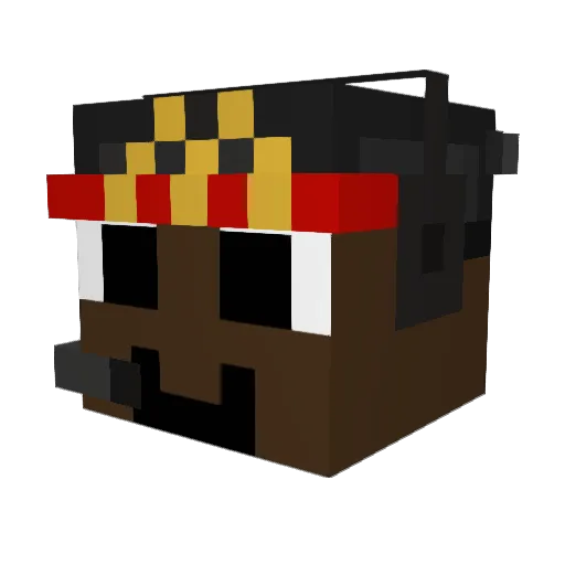 Syden88 Minecraft avatar head, 3D render