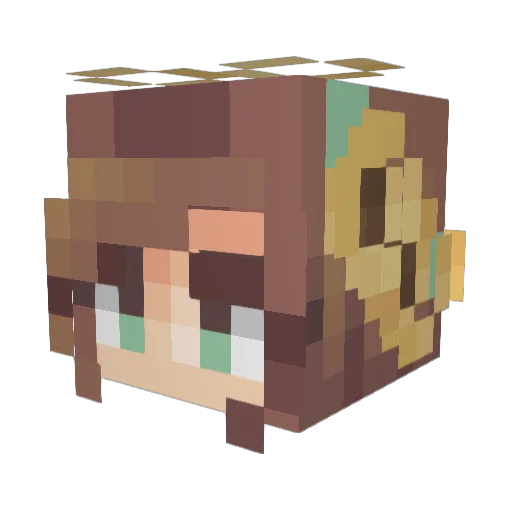 SydittaRya Minecraft avatar head, 3D render